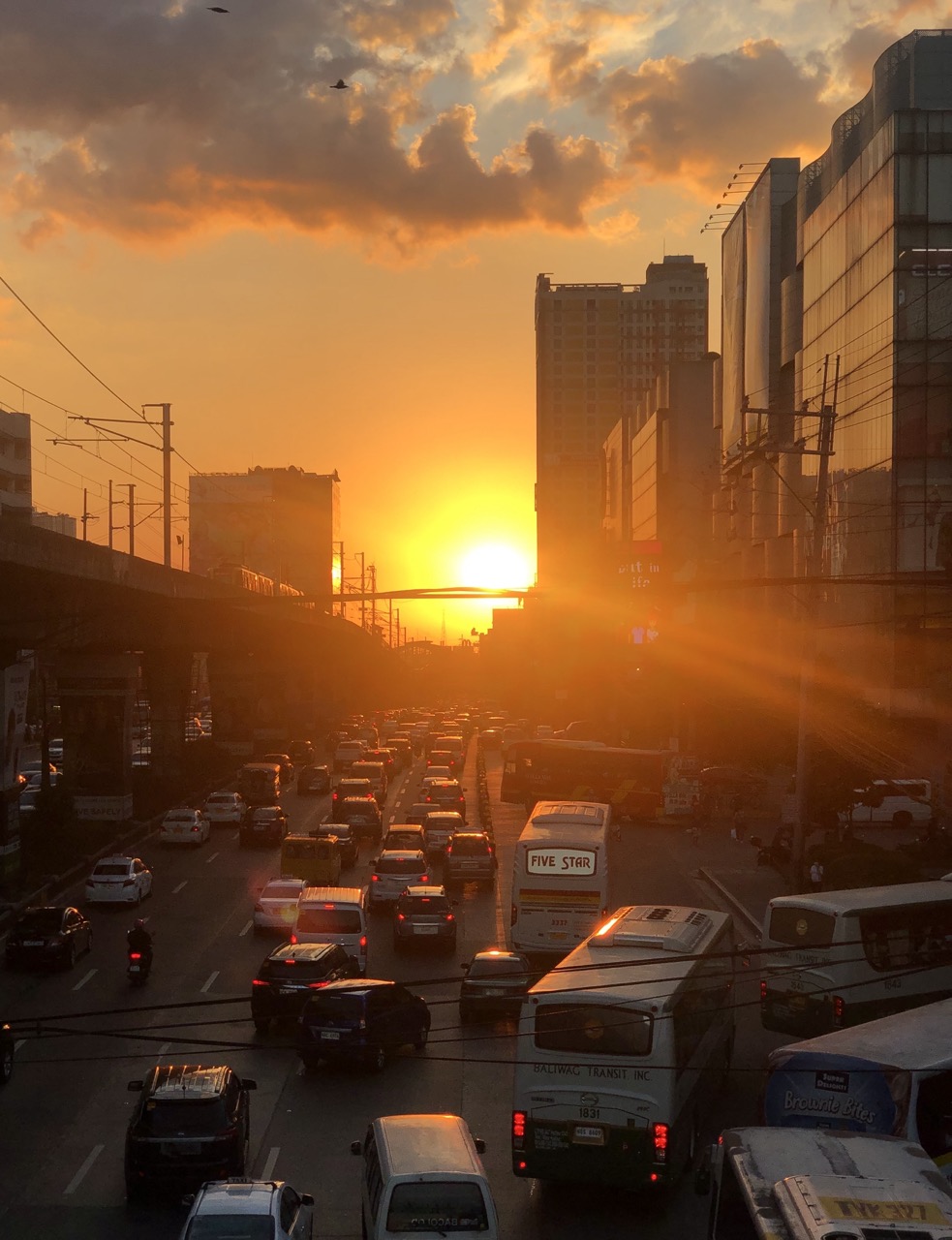 Sunset over EDSA